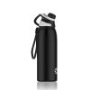 32oz/ Leakproof Free Drinking Water Bottle with Spout Lid for;  Stainless Steel Sports Water Bottle for Fitness;  Gym and Outdoor Sports;  white/green